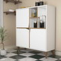 Hanah Home Pulse Armario Multiusos Blanco y Nogal